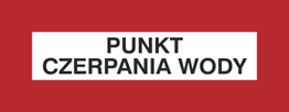 Znak Punkt czerpania wody