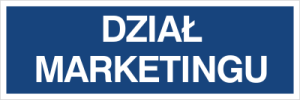 Znak DZIAŁ MARKETINGU
