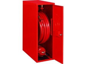 Hydrant DN 25 BOCZNY z wężem 20mb. ZAWIESZANY  z miejscem na gaśnicę pod hydrantem