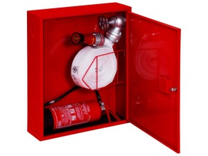 Hydrant DN 52 z wężem 20mb. ZAWIESZANY z miejscem na gaśnicę pod hydrantem 