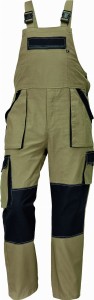 Ogrodniczki MAX SUMMER  piasek-czarny r. 58