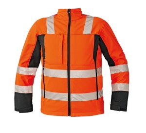 Kurtka softshell MALTON HV pomarańczowa r. L