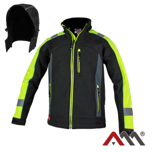 Kurtka softshell CLASSWORK czarno-żółta r. L